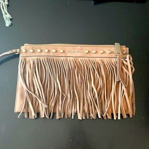 Michael Kors Suede Wristlet